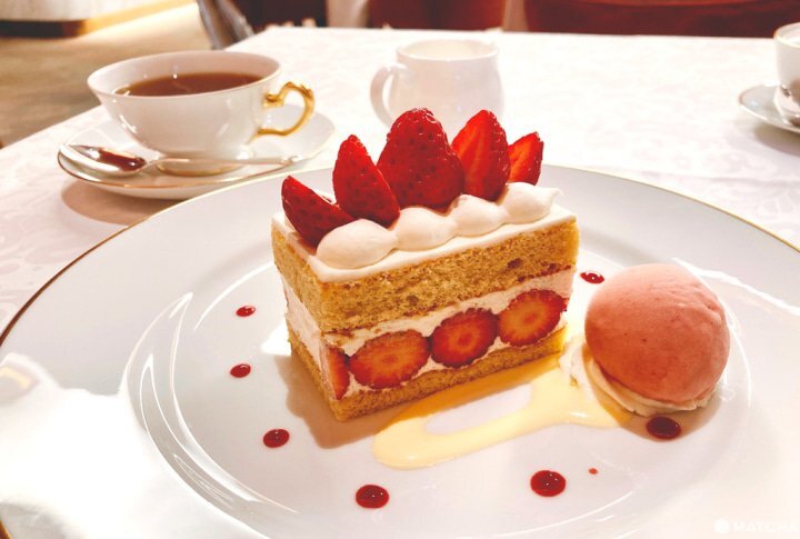 草莓奶油蛋糕代表「資生堂Parlour Salon de Cafe」