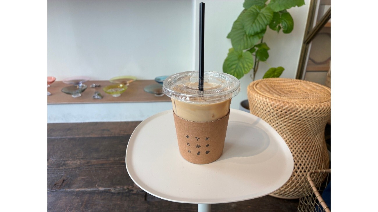自家焙煎しているこだわりのカフェラテ