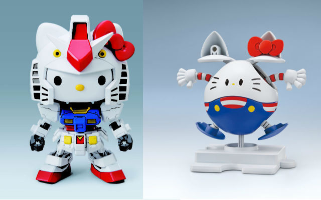 Gundam Vs Hello Kitty Collaboration Continues With Hello Kitty Gundam And Haro Modeling Figures Japan Shopping Now